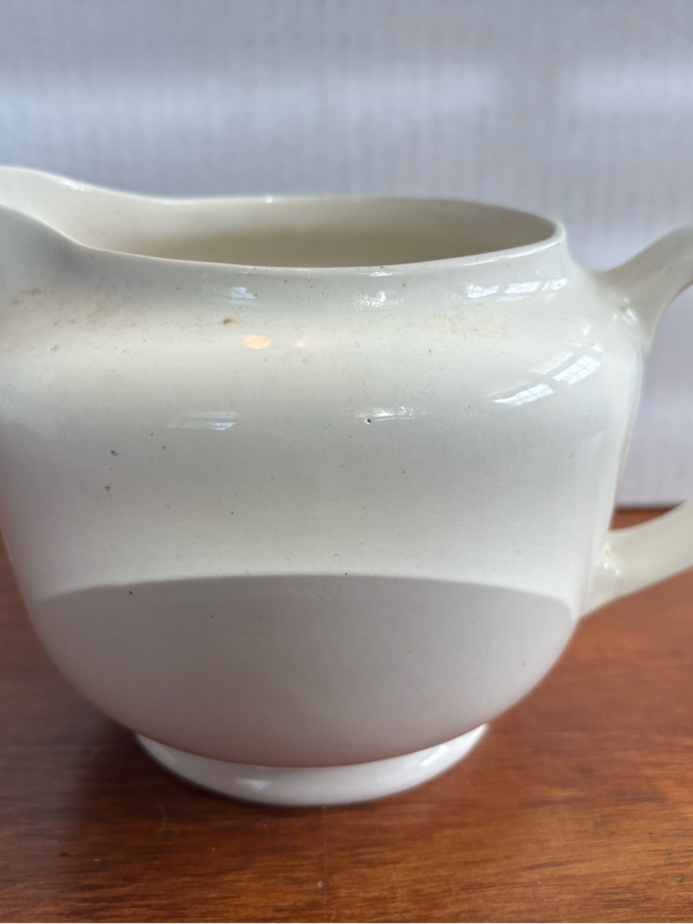 Classic White Ceramic Pitcher/Gravy Boat- Staffordshire England